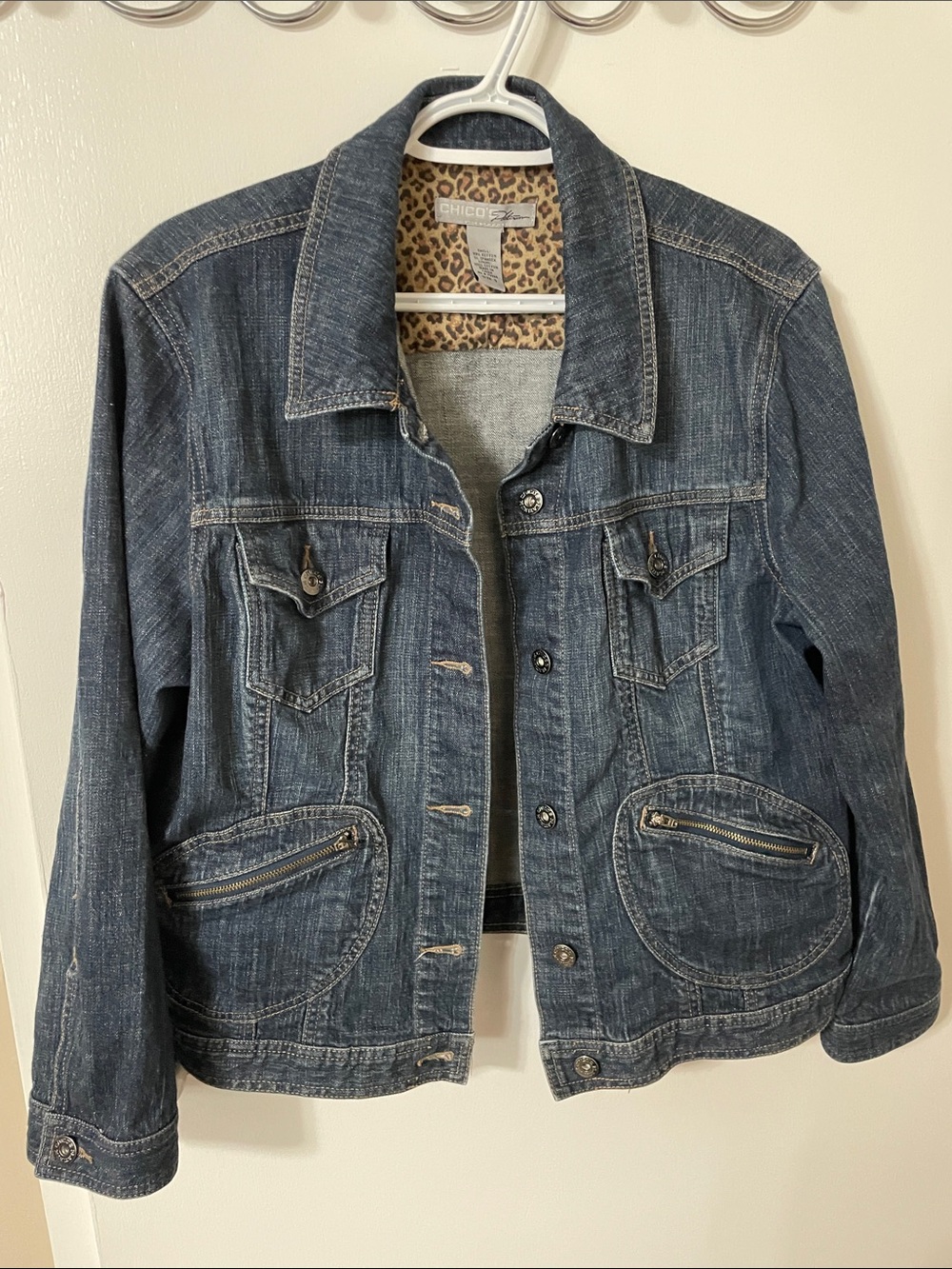 Chico's Jean Jacket Size XL